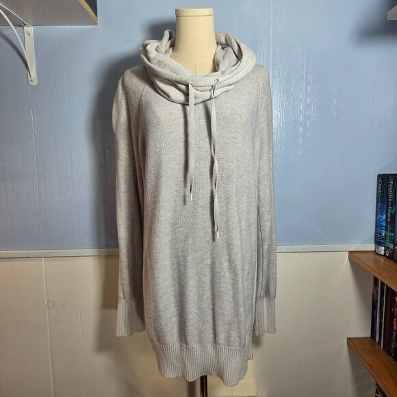 Eddie Bauer 2XL Light Gray Medium Weight Cowl Neck Longsleeve Pullover Sweater - Picture 1 of 9